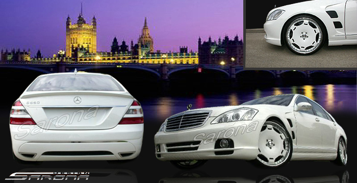 Custom Mercedes S Class  Sedan Body Kit (2007 - 2013) - $1690.00 (Manufacturer Sarona, Part #MB-044-KT)
